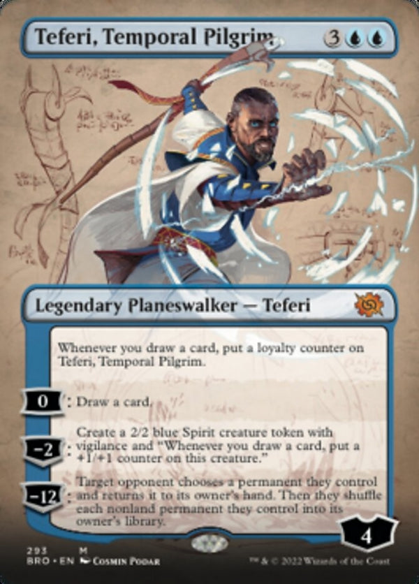 Teferi, Temporal Pilgrim [#293 Borderless Planeswalkers] (BRO-M)