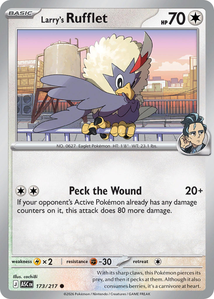 Larry's Rufflet - 173/217 (ASC) Common