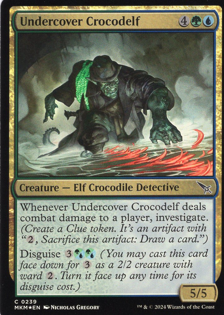 Undercover Crocodelf [#0239-Green] (MKM-C-FOIL)