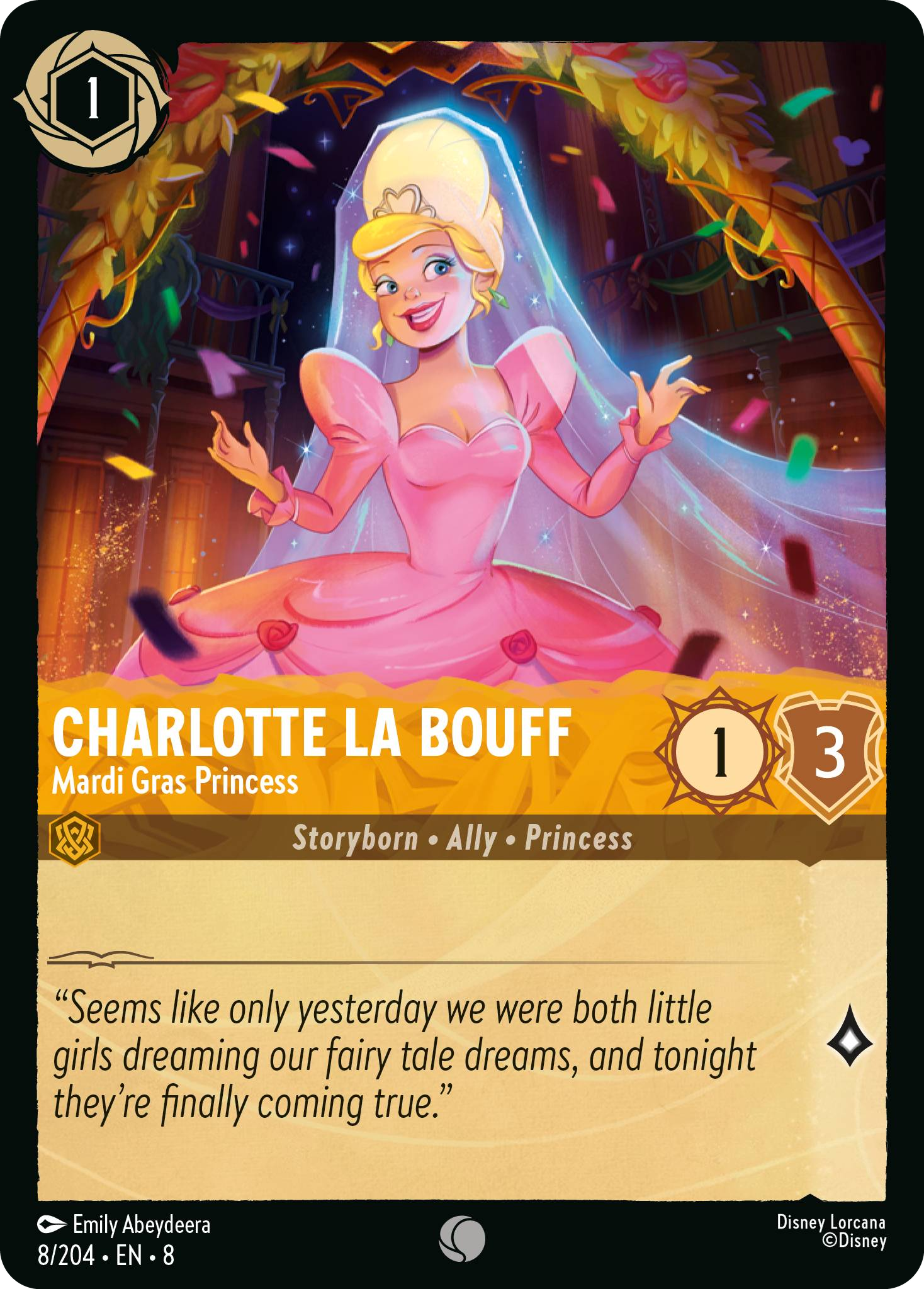 Charlotte La Bouff - Madri Gras Princess (Reign of Jafar - 008/204 ) Common