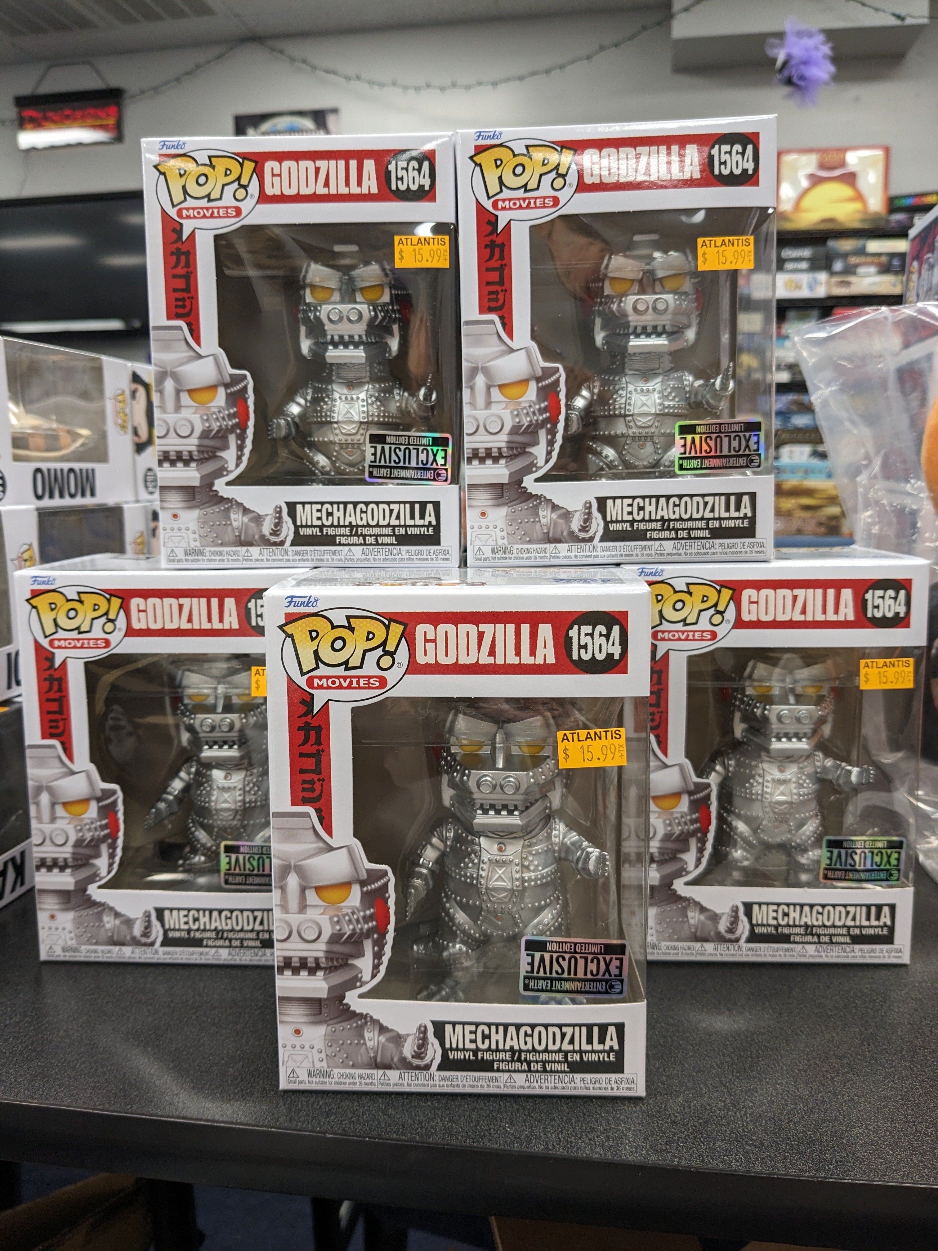 POP Figure: Godzilla #1564 - Godzilla Mechagodzilla (EE) Upsidedown Sticker