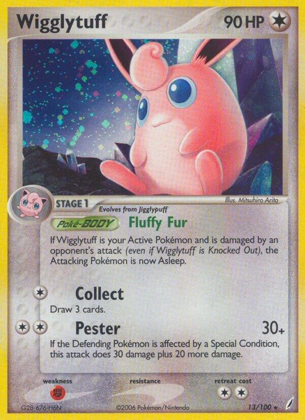 Wigglytuff - 013/100 (CG) Holo Rare - Light Play
