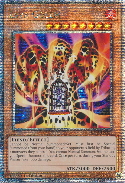 Lava Golem (RA01-EN001) Quarter Century Secret Rare - Near Mint 1st Edition