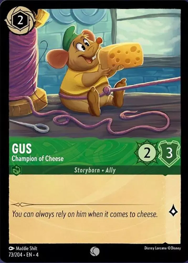 Gus - Champion of Cheese (Ursula's Return 073/204) Common - Near Mint