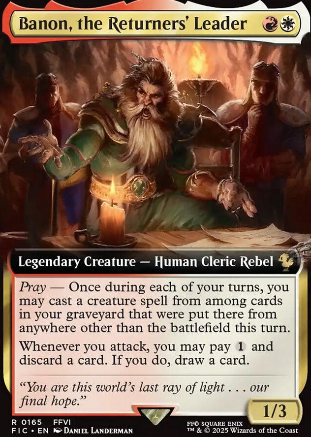 Banon, the Returners' Leader [ #0165 Extended Art ] (FIC-R)