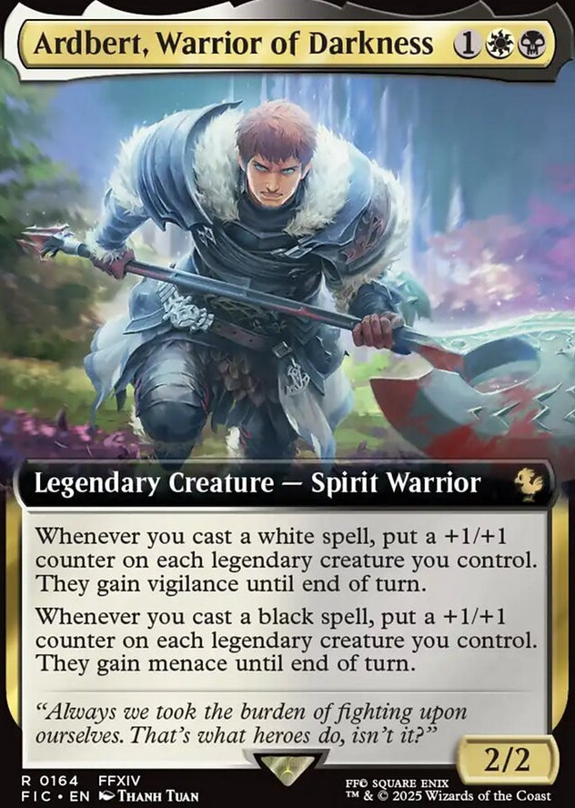 Ardbert, Warrior of Darkness [ #0164 Extended Art ] (FIC-R)