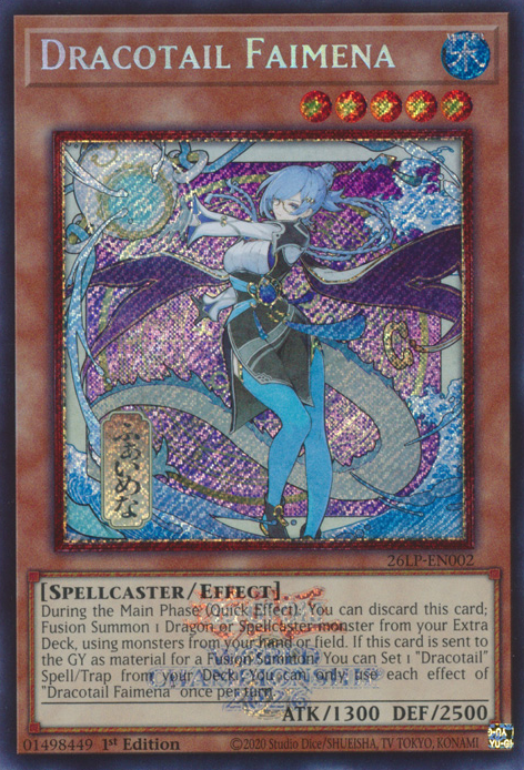 Dracotail Faimena (Emblazoned Alternate Art) (26LP-EN002)