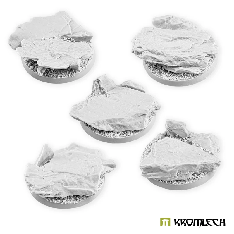 Kromlech KRRB004: Rocky Outcrop Round 40mm (5)