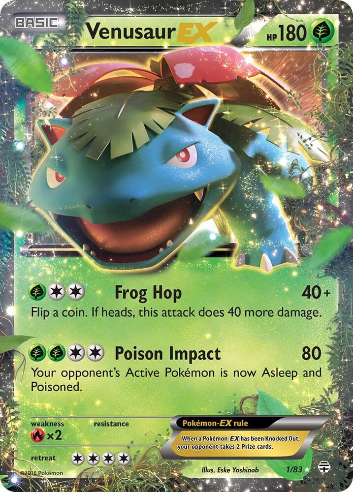 Venusaur EX - 001/083 (GEN) Ultra Rare - Near Mint Holofoil