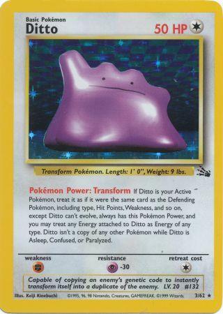 Ditto  - 03/62 (FO) Holo Rare - Near Mint Unlimited Holofoil