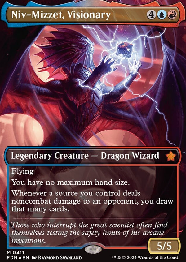 Niv-Mizzet, Visionary [#0411 Mana Foil] (FDN-M)