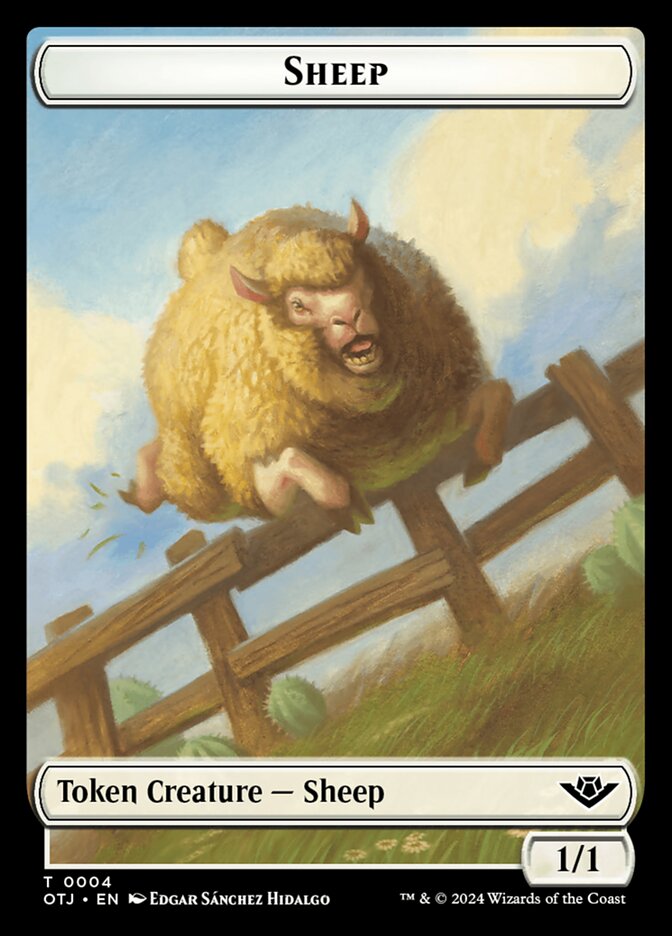 Mercenary Token [#0010]  // Sheep Token [#0004] (OTJ-T)