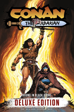 CONAN THE BARBARIAN BOUND IN BLACK STONE DELUXE EDITION HC (USED)