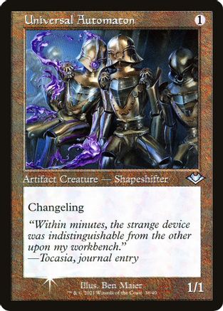 Universal Automaton [#38 Retro Frame] (MH1-U-FOIL)