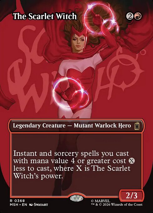The Scarlet Witch [ #0368 Borderless Logo ] (MSH-R)