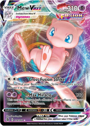 Mew VMAX - 114/264 (SWSH08) Ultra Rare - Damaged Holofoil