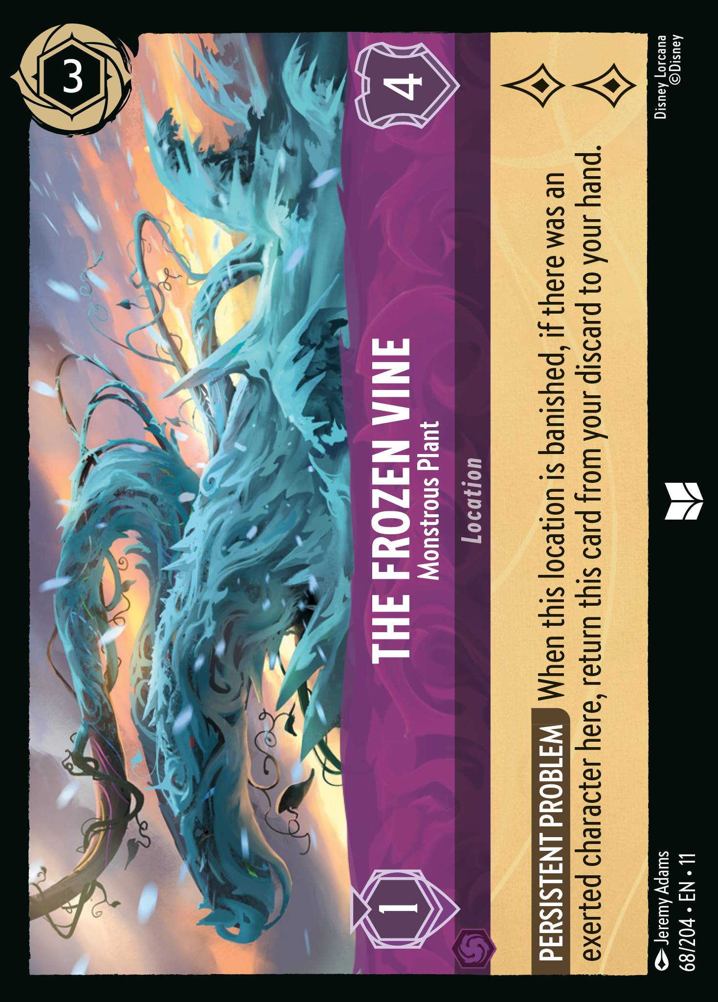 The Frozen Vine - Monstrous Plant (068/204 - Winterspell)  Uncommon
