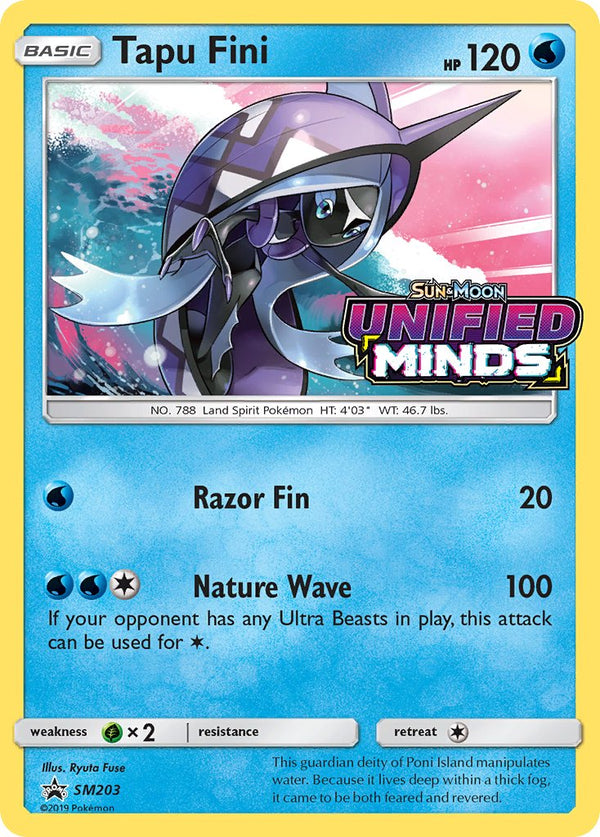 Tapu Fini (Prerelease) - SM203 (SM:PR) Promo - Near Mint Holofoil