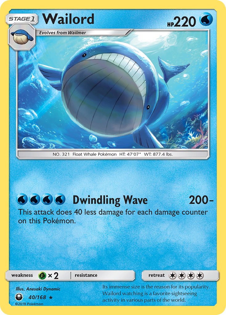 Wailord - 040/168 (CES) Rare - Near Mint