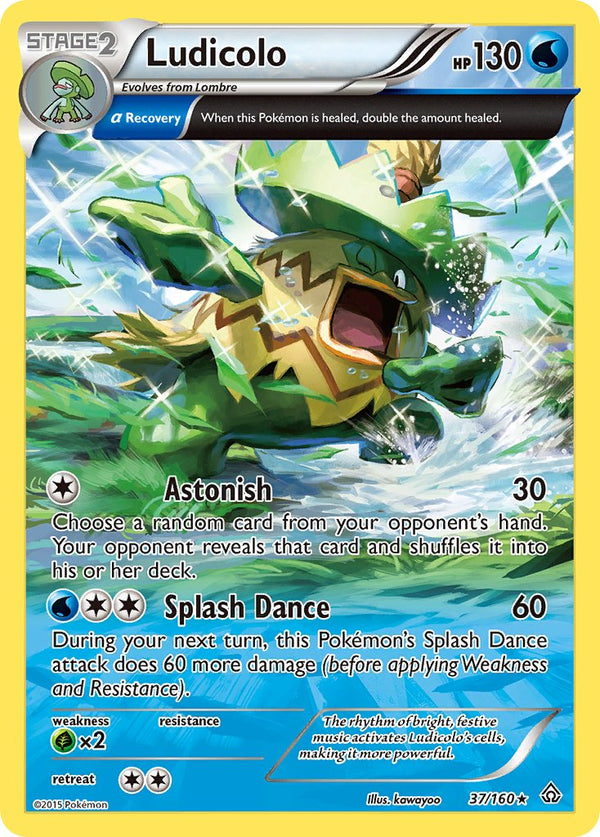 Ludicolo (Alpha) - 037/160 (PRC) Rare - Near Mint