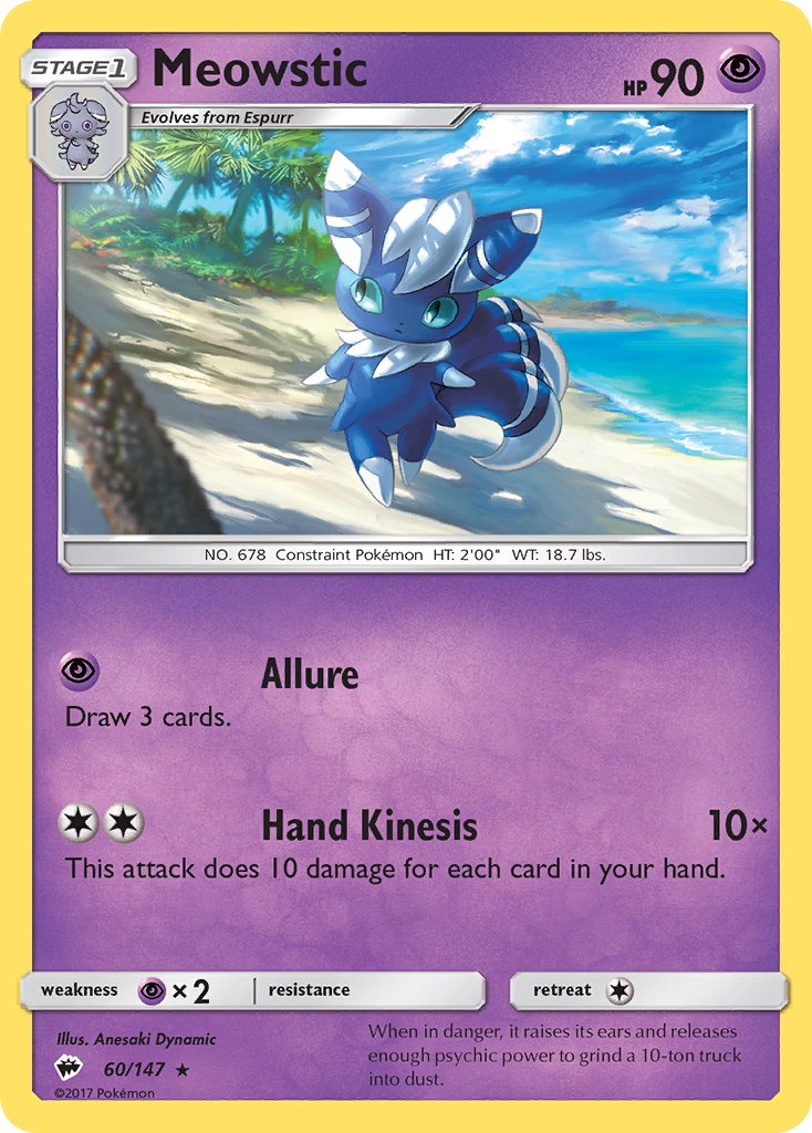 Meowstic - 060/147 (SM:BUS) Rare - Near Mint