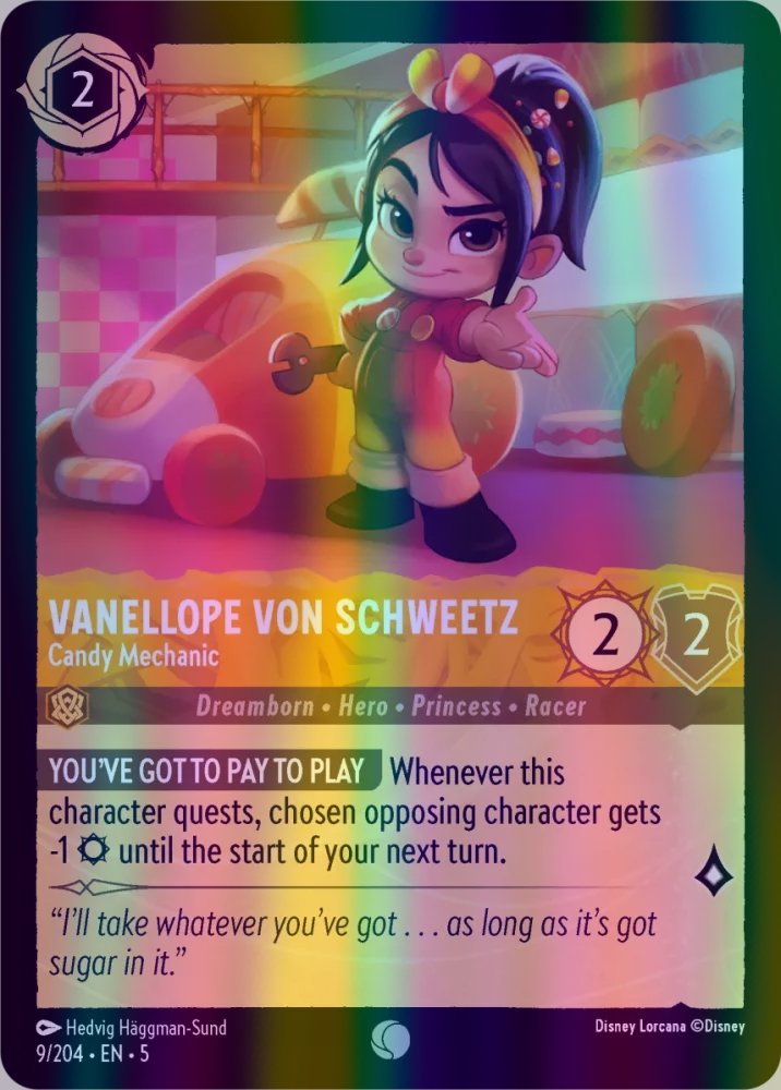 Vanellope von Schweetz - Candy Mechanic (Shimmering Skies 009/204) Common - Near Mint Cold Foil