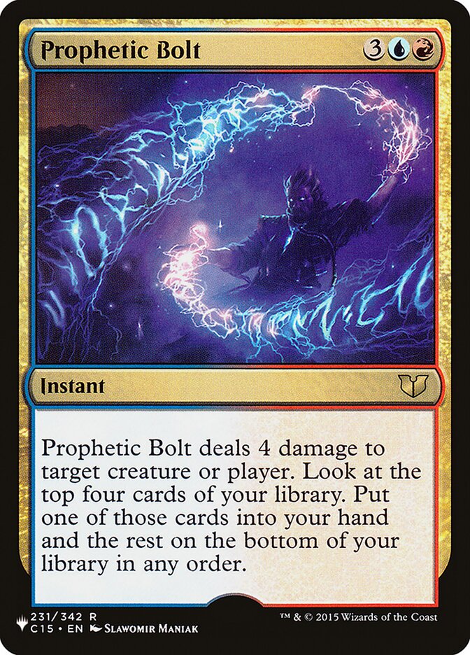 Prophetic Bolt (C15-R-LIST)