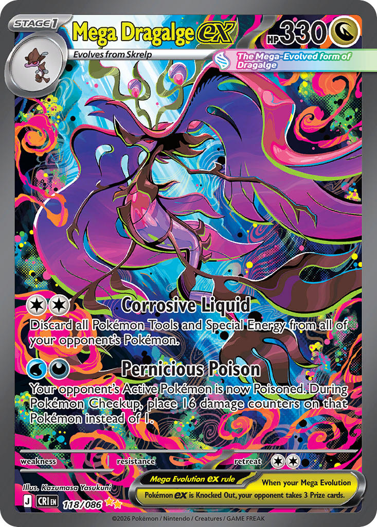 Mega Dragalge ex - 118/086 (CRI) Special Illustration Rare