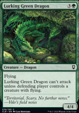 Lurking Green Dragon (CLB-C-FOIL)