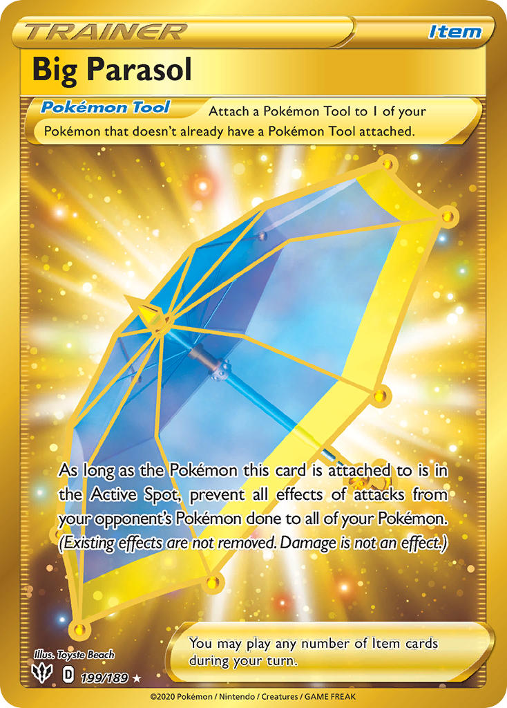 Big Parasol (Secret) - 199/189 (SWSH03) Secret Rare - Near Mint Holofoil