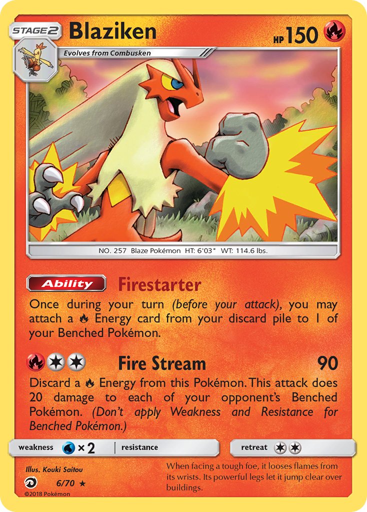 Blaziken - 06/70 (DRM) Holo Rare - Near Mint Holofoil