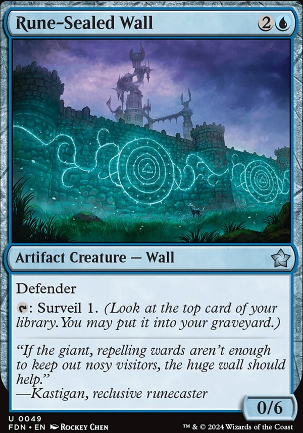 Rune-Sealed Wall [#0049] (FDN-U-FOIL)