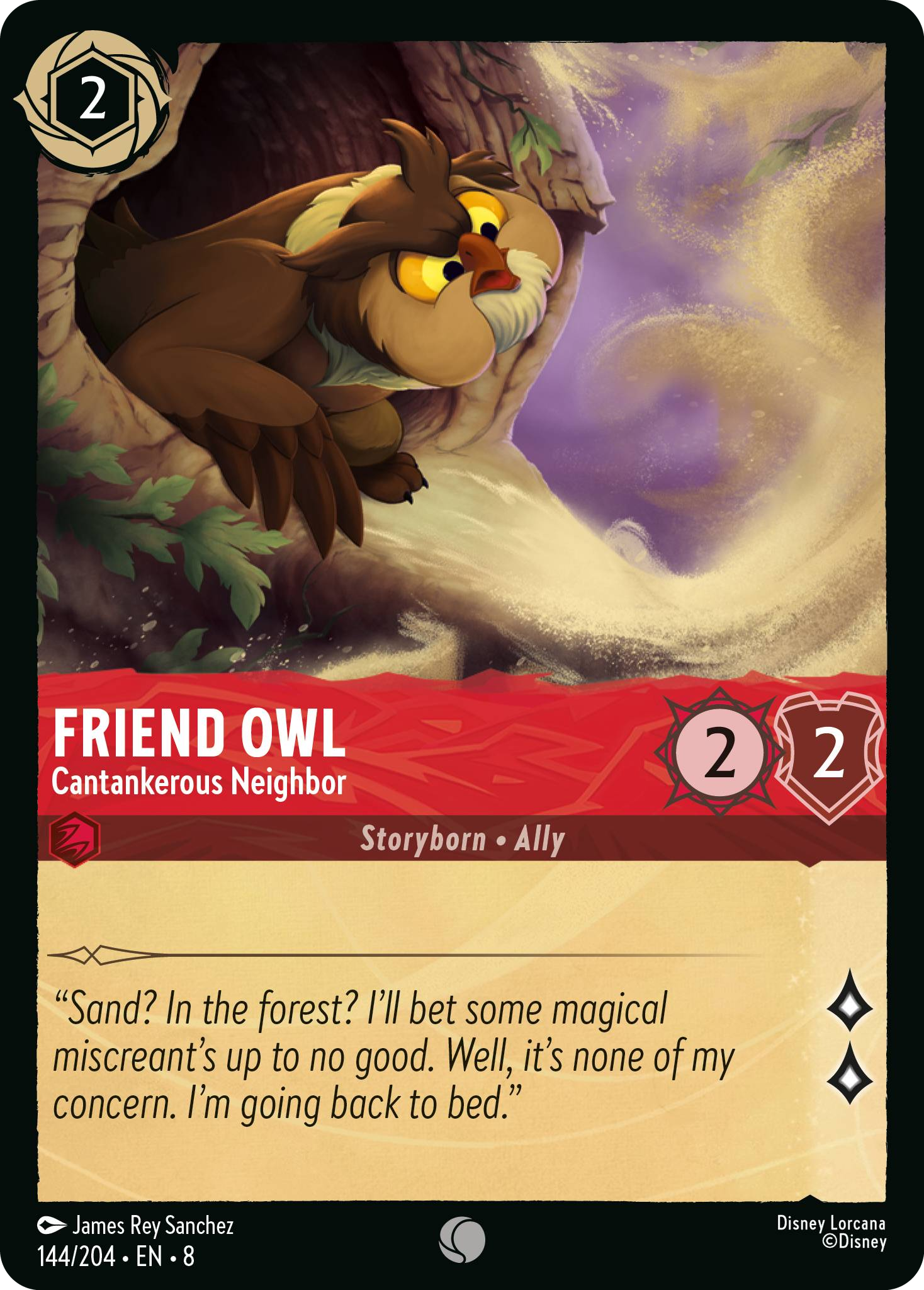 Friend Owl - Cantankerous Neighbor (Reign of Jafar - 144/204 ) Common