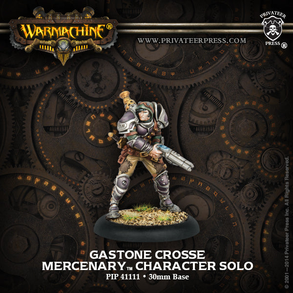 Warmachine: Mercenaries - Gastone Crosse, Character Solo (Metal)