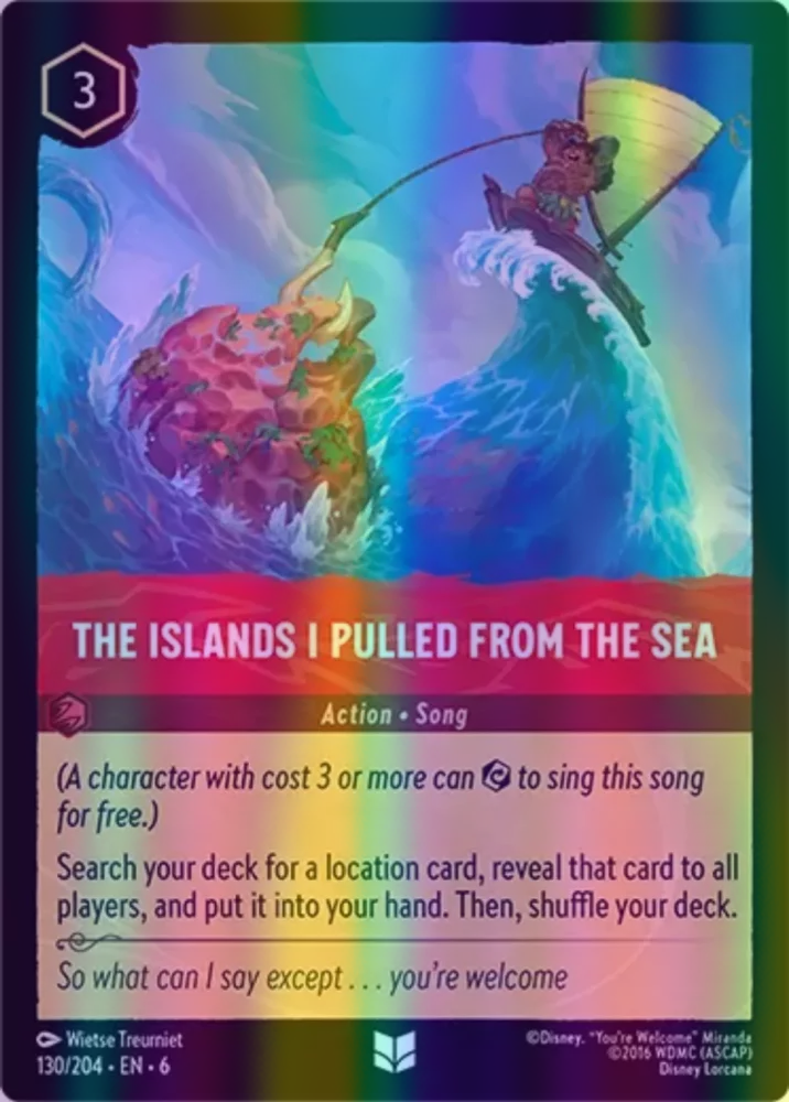 The Islands I Pulled From The Sea (Azurite Sea 130/204) Uncommon - Near Mint Cold Foil