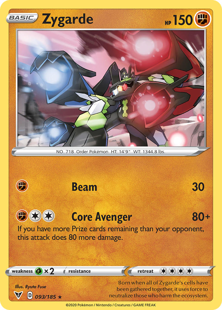 Zygarde - 093/185 (SWSH04) Holo Rare - Near Mint Holofoil