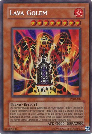 Lava Golem (PGD-107) Secret Rare - Damaged Unlimited Edition