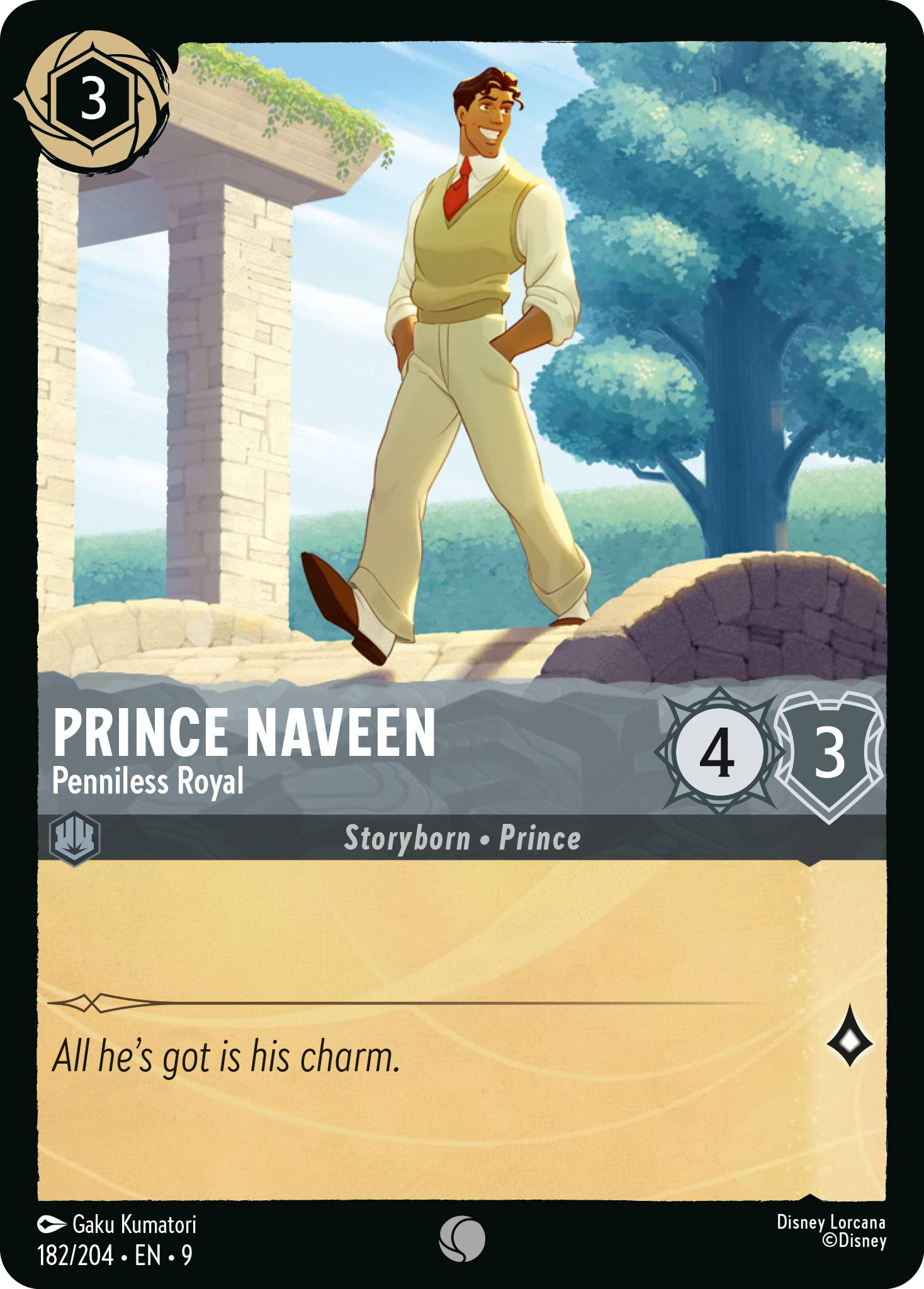 Prince Naveen - Penniless Royal (Fabled - 182/204)  Common