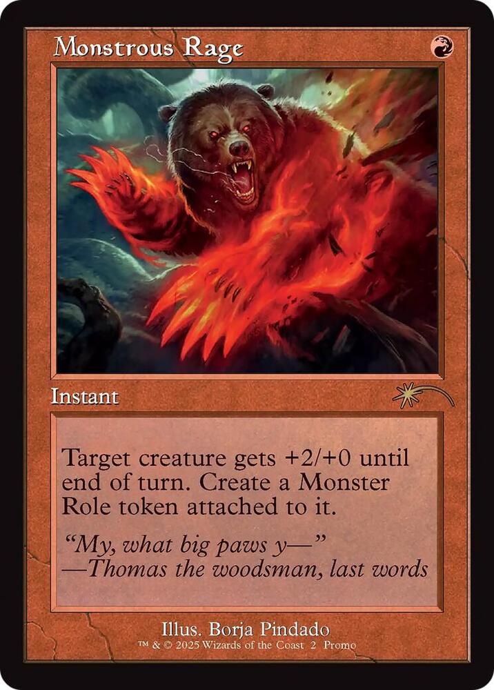 Monstrous Rage  [Retro frame]  Promo