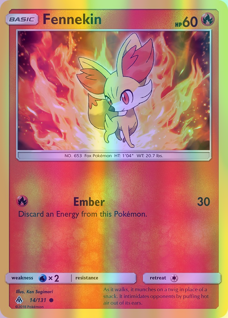 Fennekin - 014/131 (FLI) Common - Near Mint Reverse Holofoil
