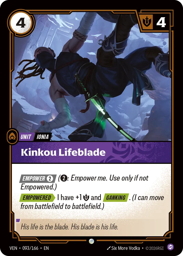 Kinkou Lifeblade - 093/166 (VEN) Common