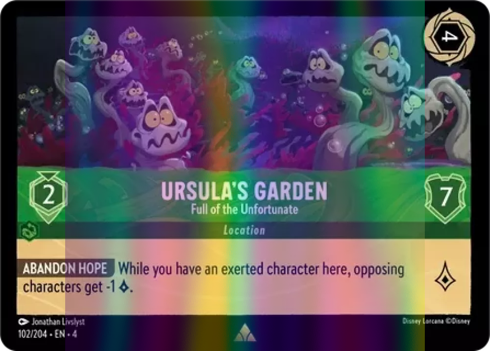 Ursula's Garden - Full of the Unfortunate (Ursula's Return 102/204) Rare - Near Mint Cold Foil