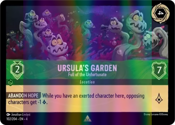 Ursula's Garden - Full of the Unfortunate (Ursula's Return 102/204) Rare - Near Mint Cold Foil