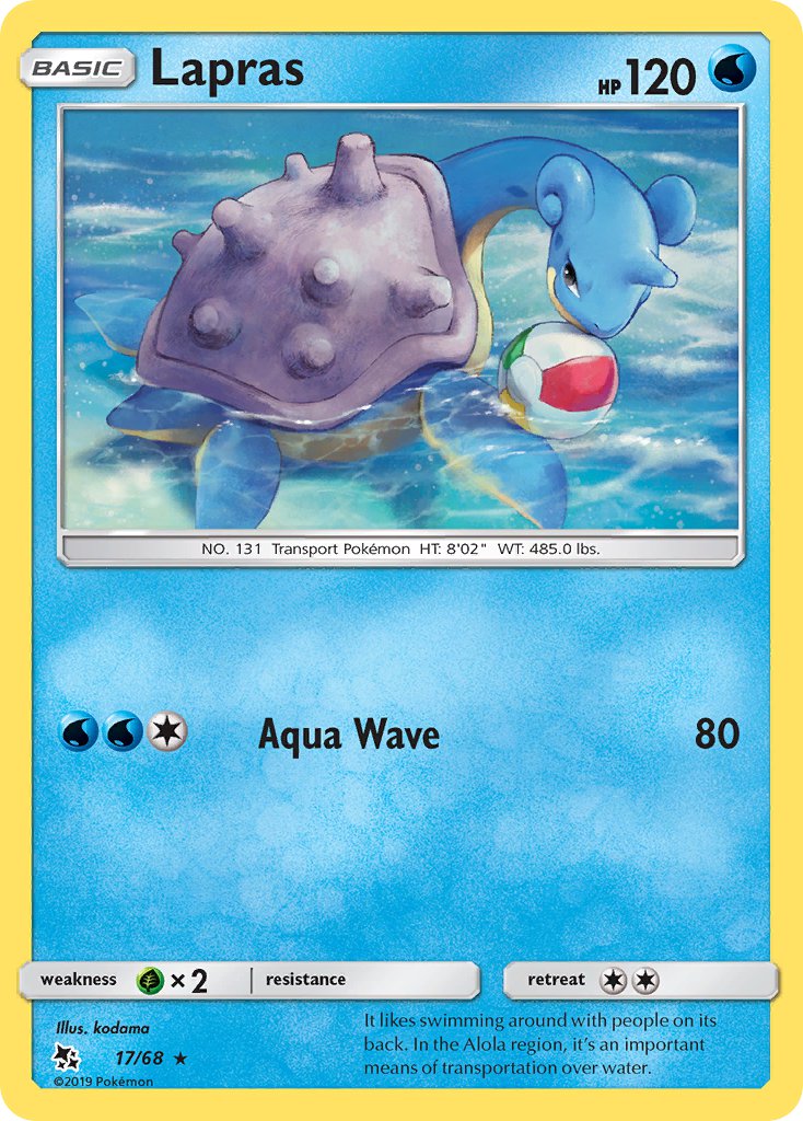 Lapras - 17/68 (HIF) Rare - Near Mint