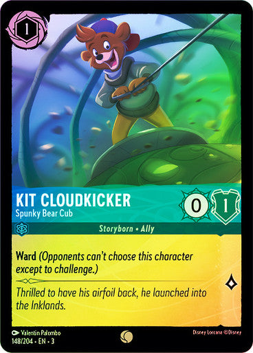 Kit Cloudkicker - Spunky Bear Cub (Into the Inklands 148/204) Common - Near Mint Cold Foil