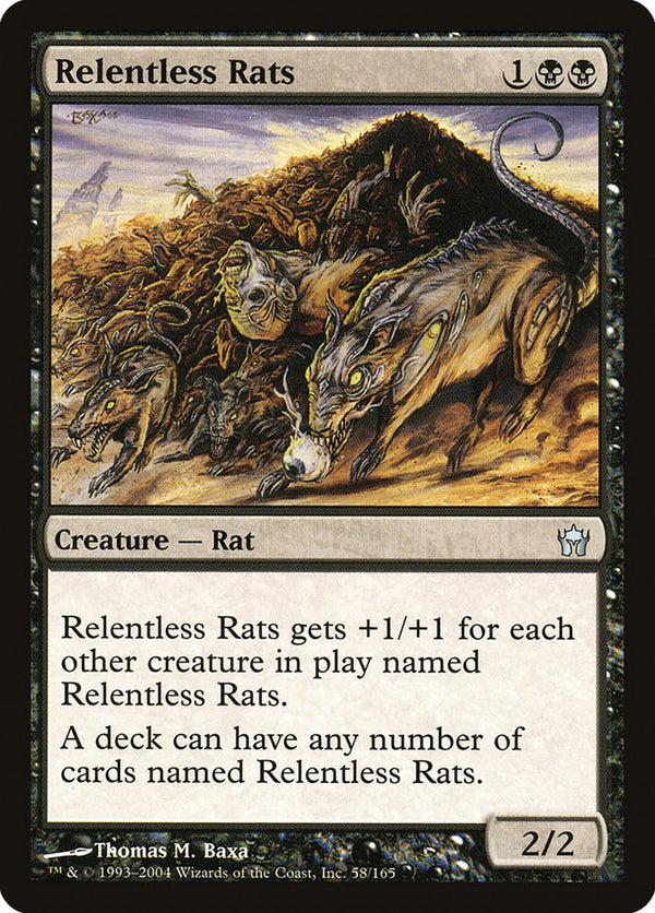 Relentless Rats (5DN-U) Light Play