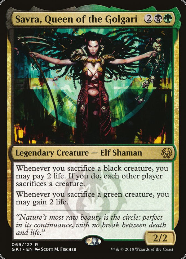 Savra, Queen of the Golgari (GK1-R)