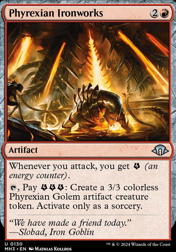 Phyrexian Ironworks [#0130] (MH3-U-FOIL)