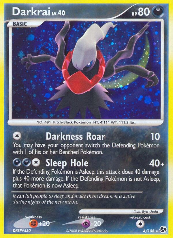 Darkrai Lv.40 - 4/106 (GE) Holo Rare - Heavy Play Holofoil