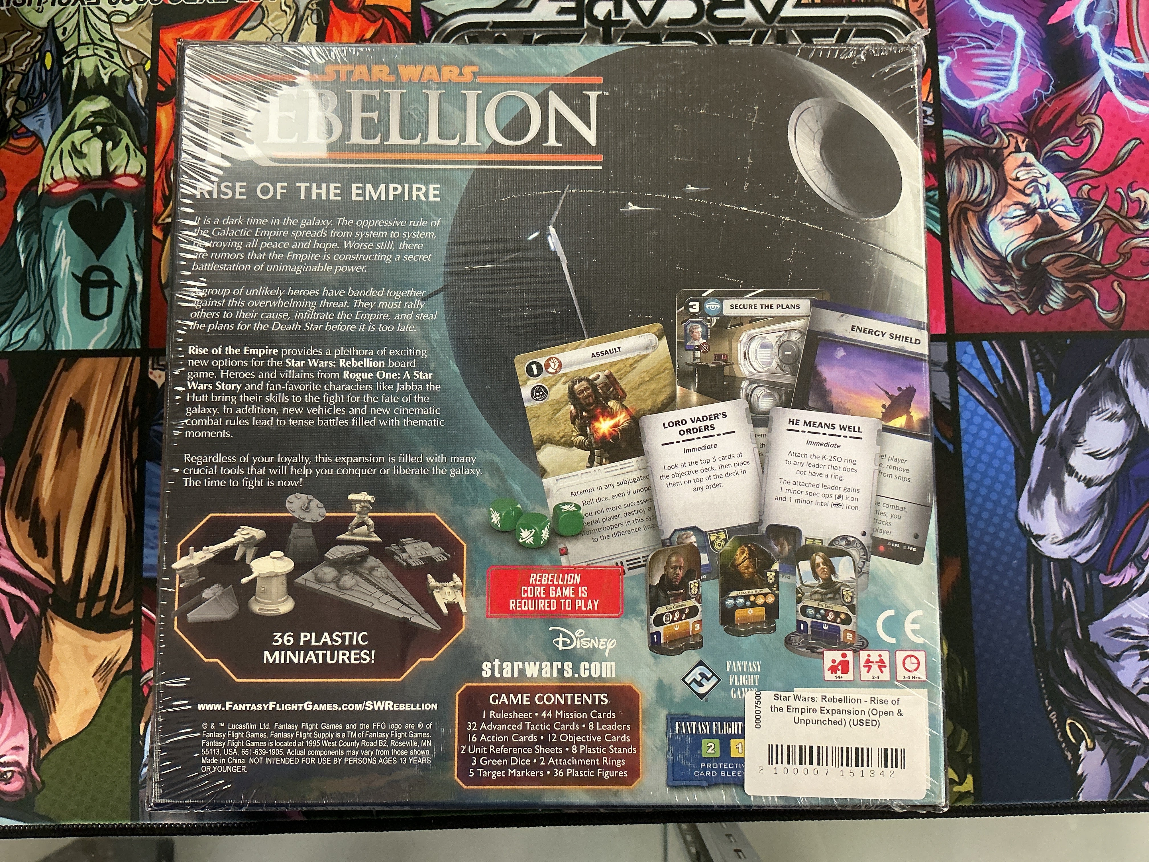 Star Wars: Rebellion - Rise of the Empire Expansion (Open & Unpunched) (USED)